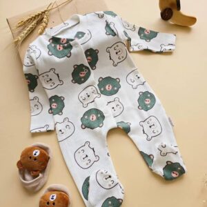 سرهمی جورابدار تدی سبز