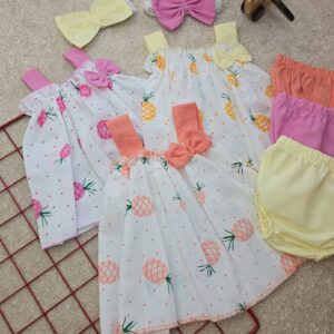 ست سه تیکه دخترونه مورات بیبی تاپ شورت هدبند